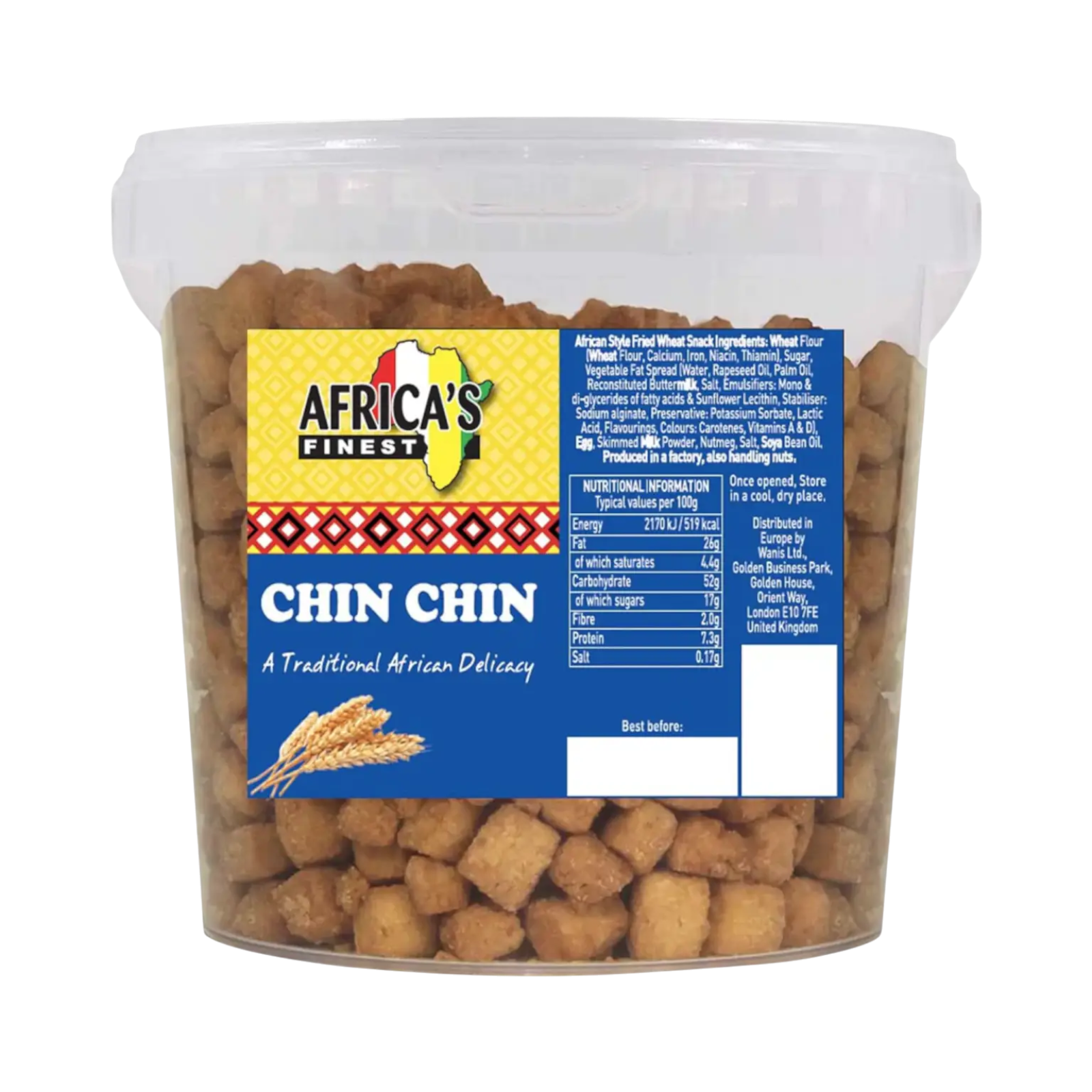 Chin Chin Bucket 1 - Ofoodi Online African, Asian, Caribbean Store Africas Finest Chin Chin 250g 1024x1024 PhotoRoom 1536x1536
