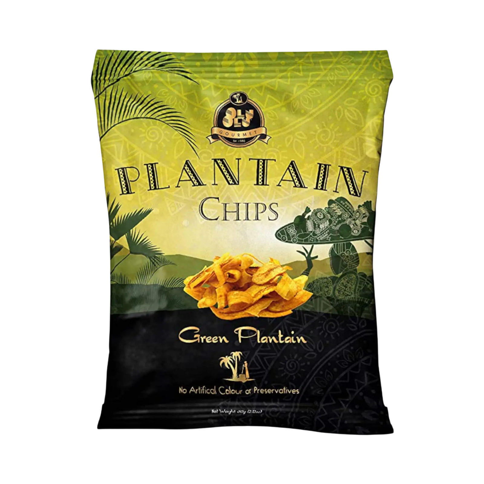Olu Olu Green Plantain Chips – 3 Packs 1 - Ofoodi Online African, Asian, Caribbean Store Olu Olu Plantain Chips Green