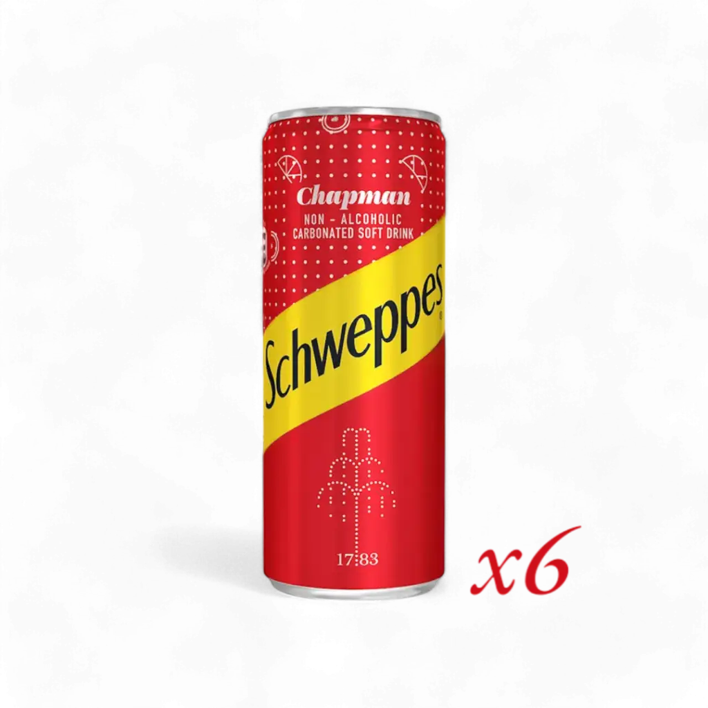 Schweppes Chapman Can Pack of 6