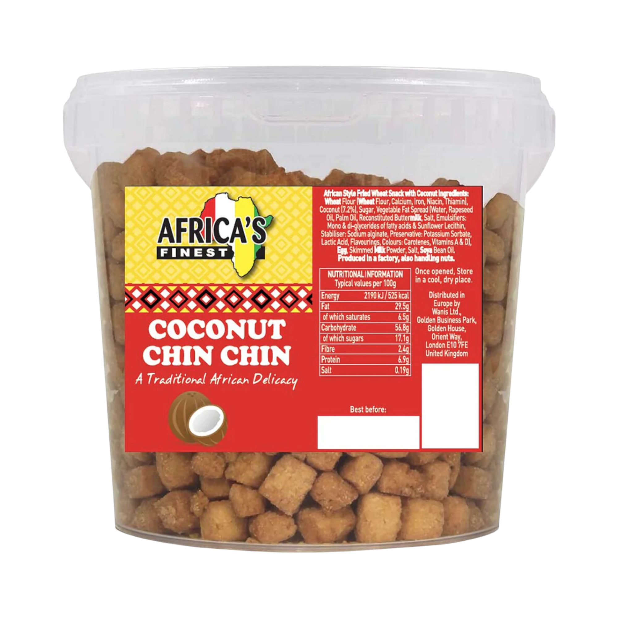 Africa’s finest coconut chin chin bucket – 500g