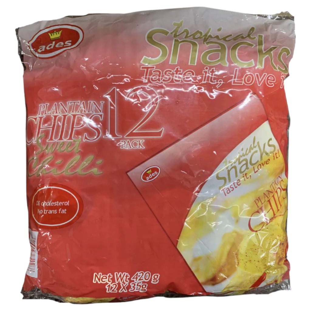 Ades plantain chips sweet chilli 35g x 12