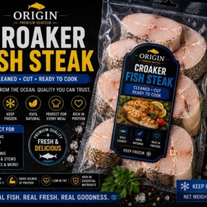 Yellow croaker fish steak pieces