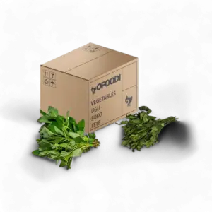 Box of fresh tete leaves - african spinach