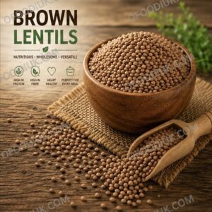 Brown lentils 2kg pack medium size