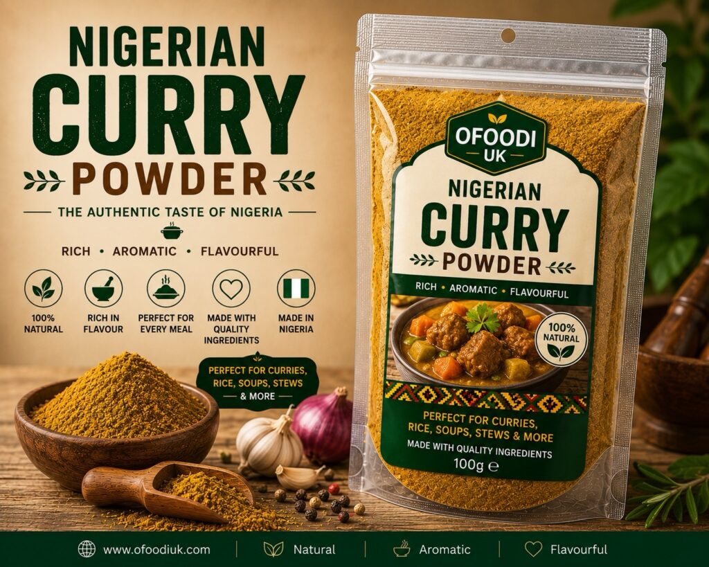 Nigerian pre packed curry powder 1kg