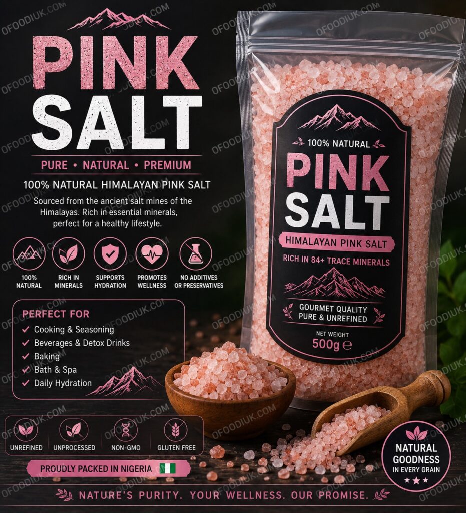 Pink salt seasoning pack