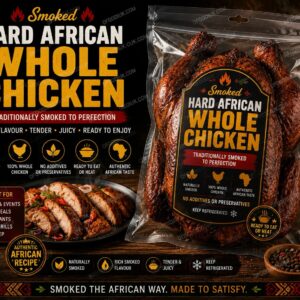 Smoked hard african chicken -whole chicken