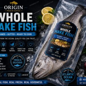 Whole hake fish 1 piece uncut