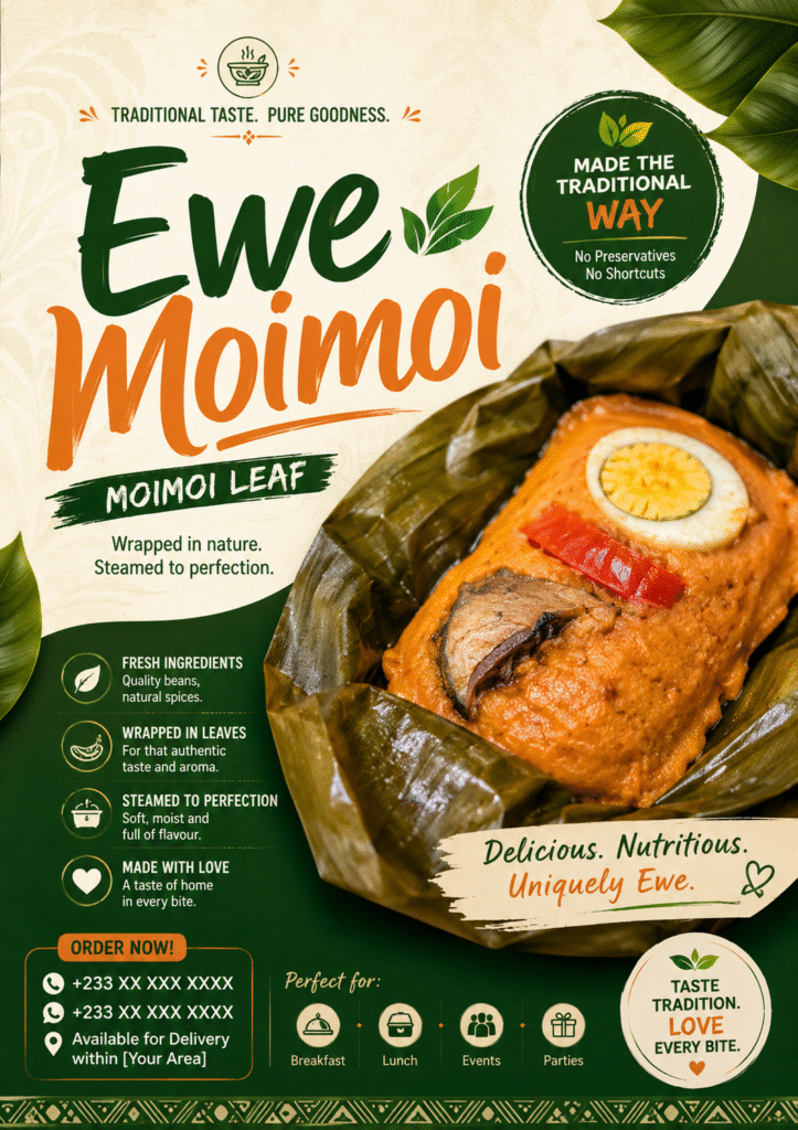 Ewe moimoi -banana leaf x 2
